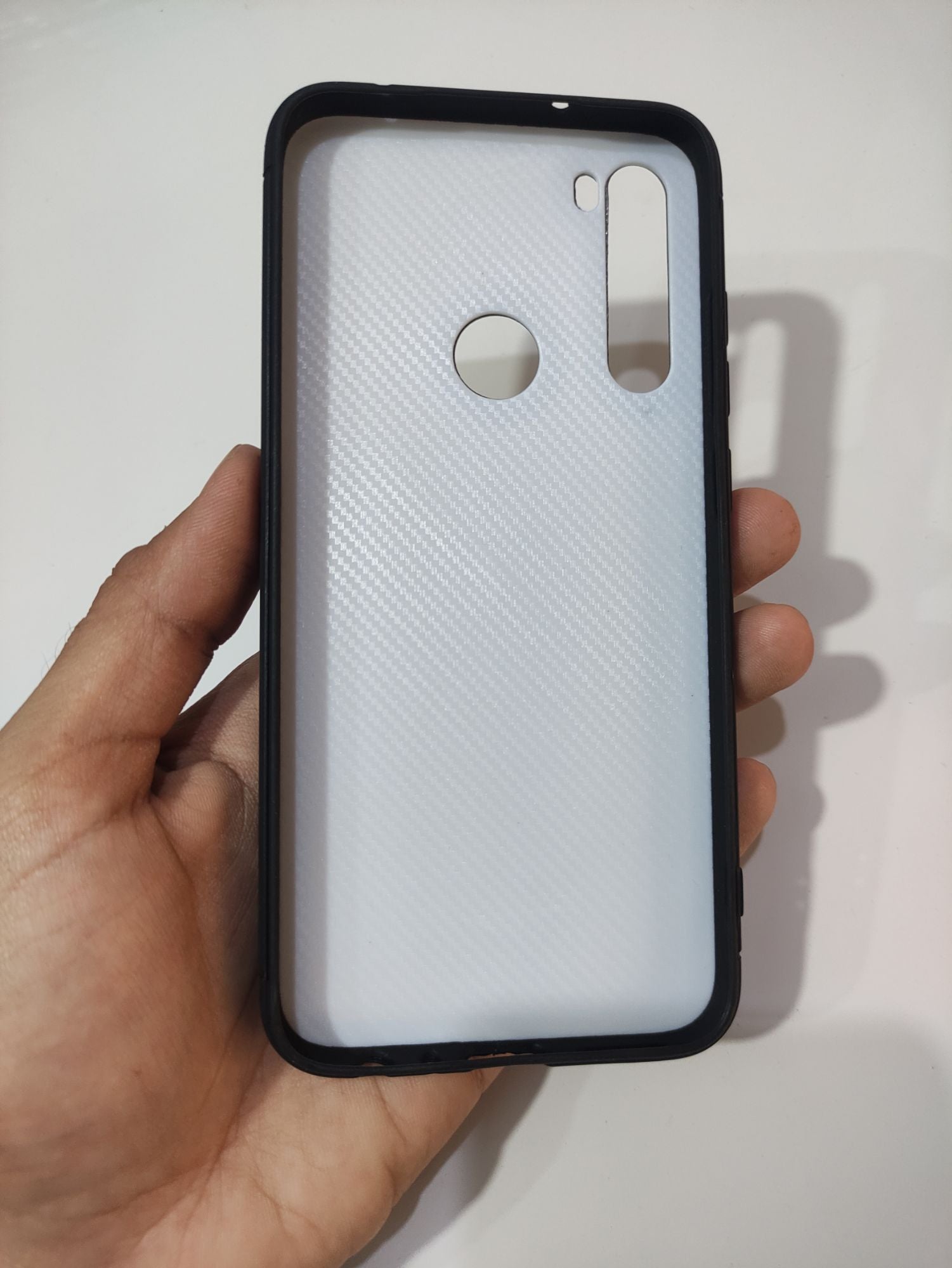 Redmi Note 8 Soft Silicone Deer Fabrics Cloth Back Cover