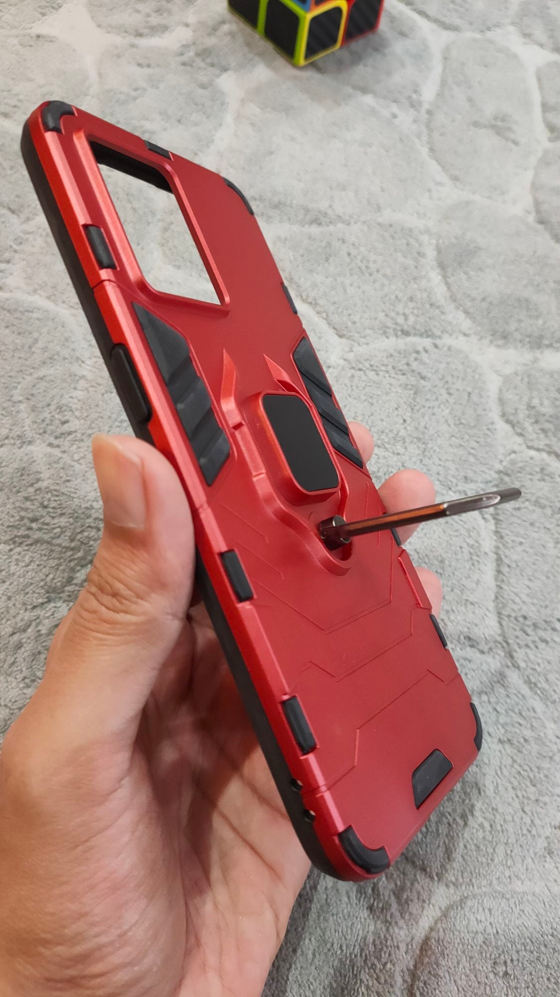 Oppo F21 Pro 4G/Reno 7 4G Shockproof Hybrid Magnetic Ring Holder Back Case