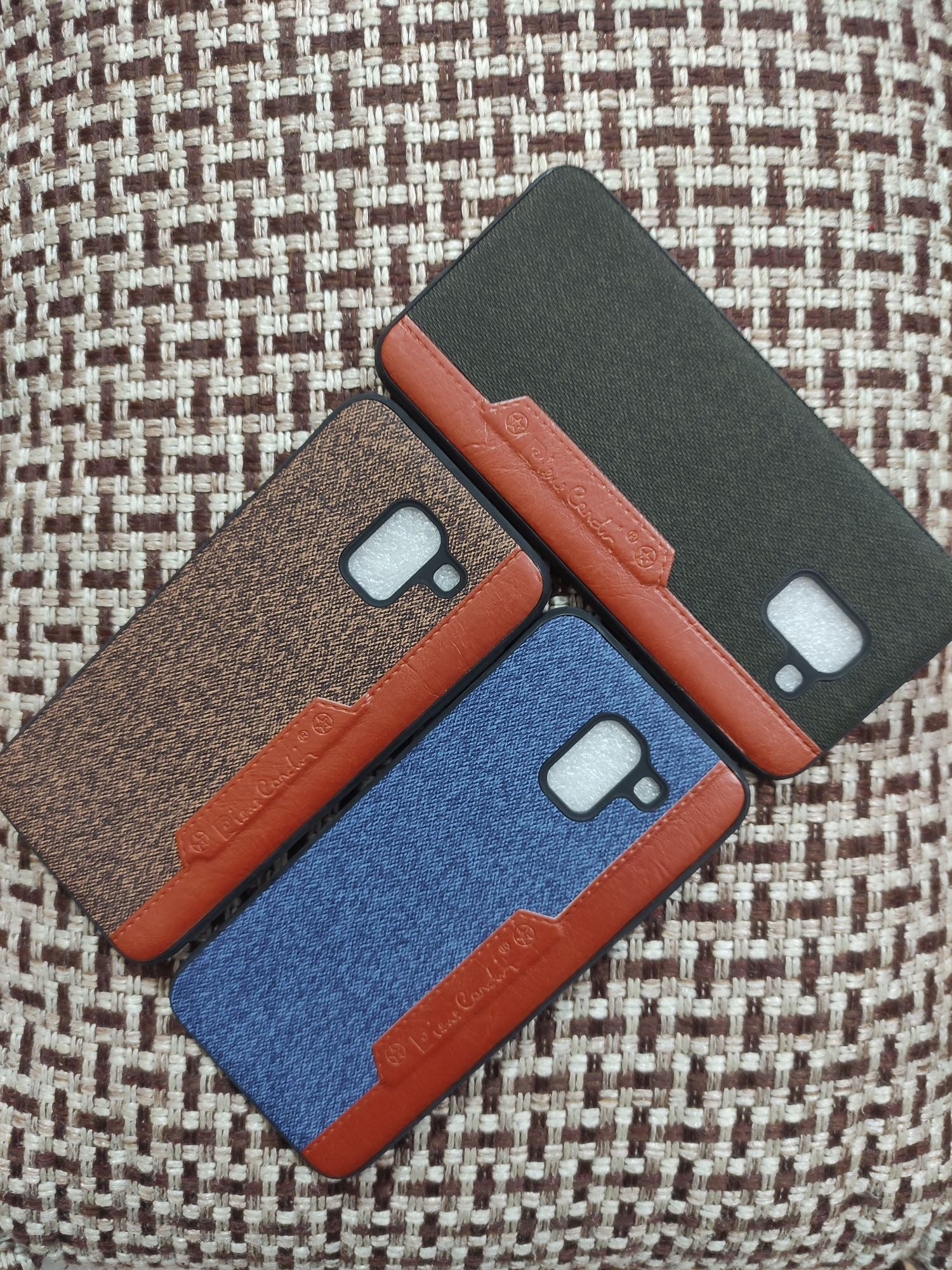 Samsung J6 Soft Leather Cloth back cover
