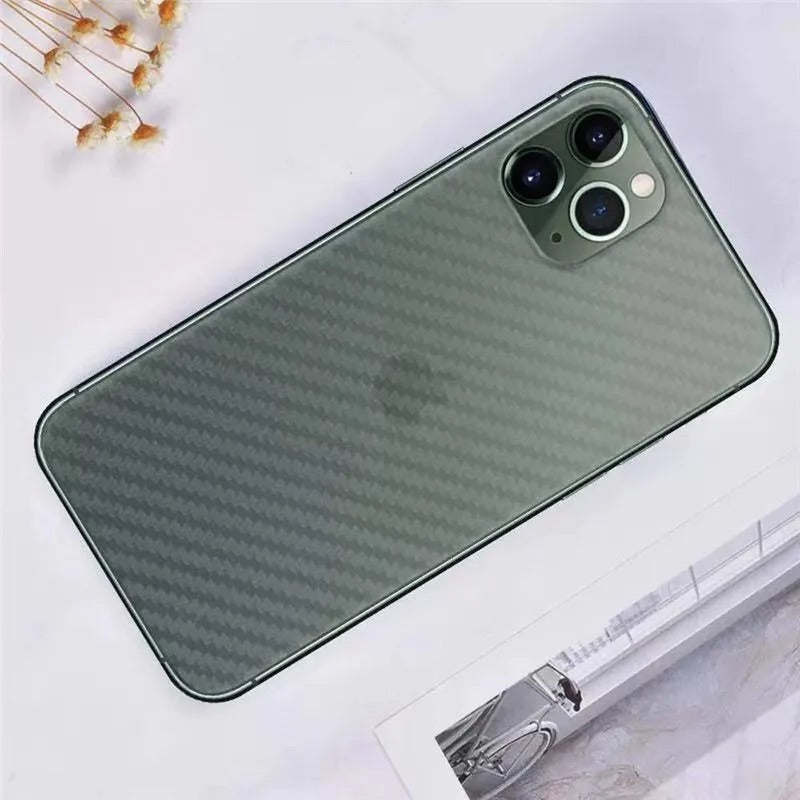 iPhone 11 Pro Carbon Fiber Pattern 3D Transparent Back Sheet