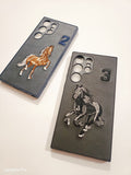 Samsung Galaxy S24 Ultra Soft Silicone Embroidery Polo Design Back Cover