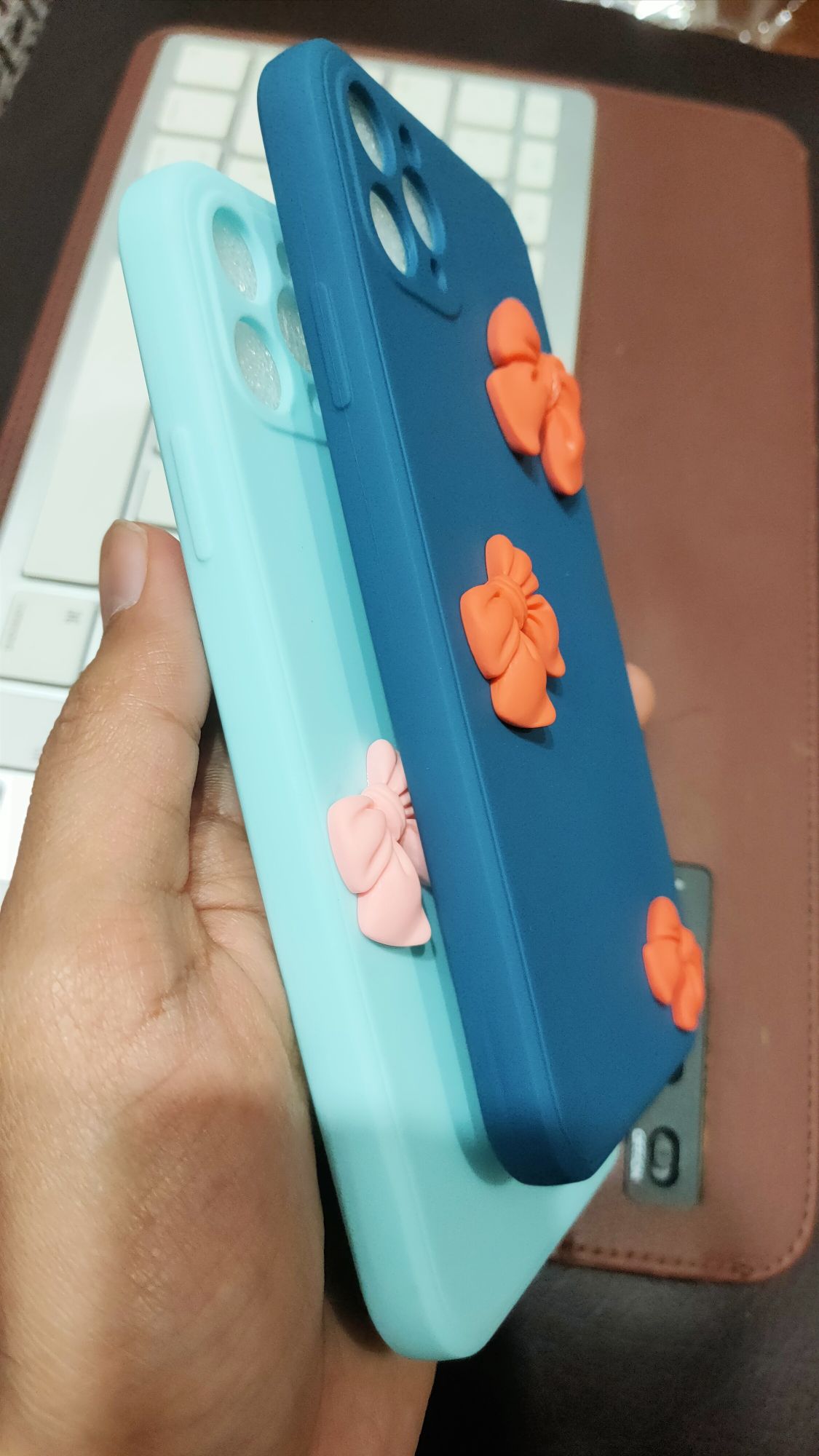 iPhone 11 Pro Max 6.5 Liquid Silicone Soft 3D Fancy Back Cover