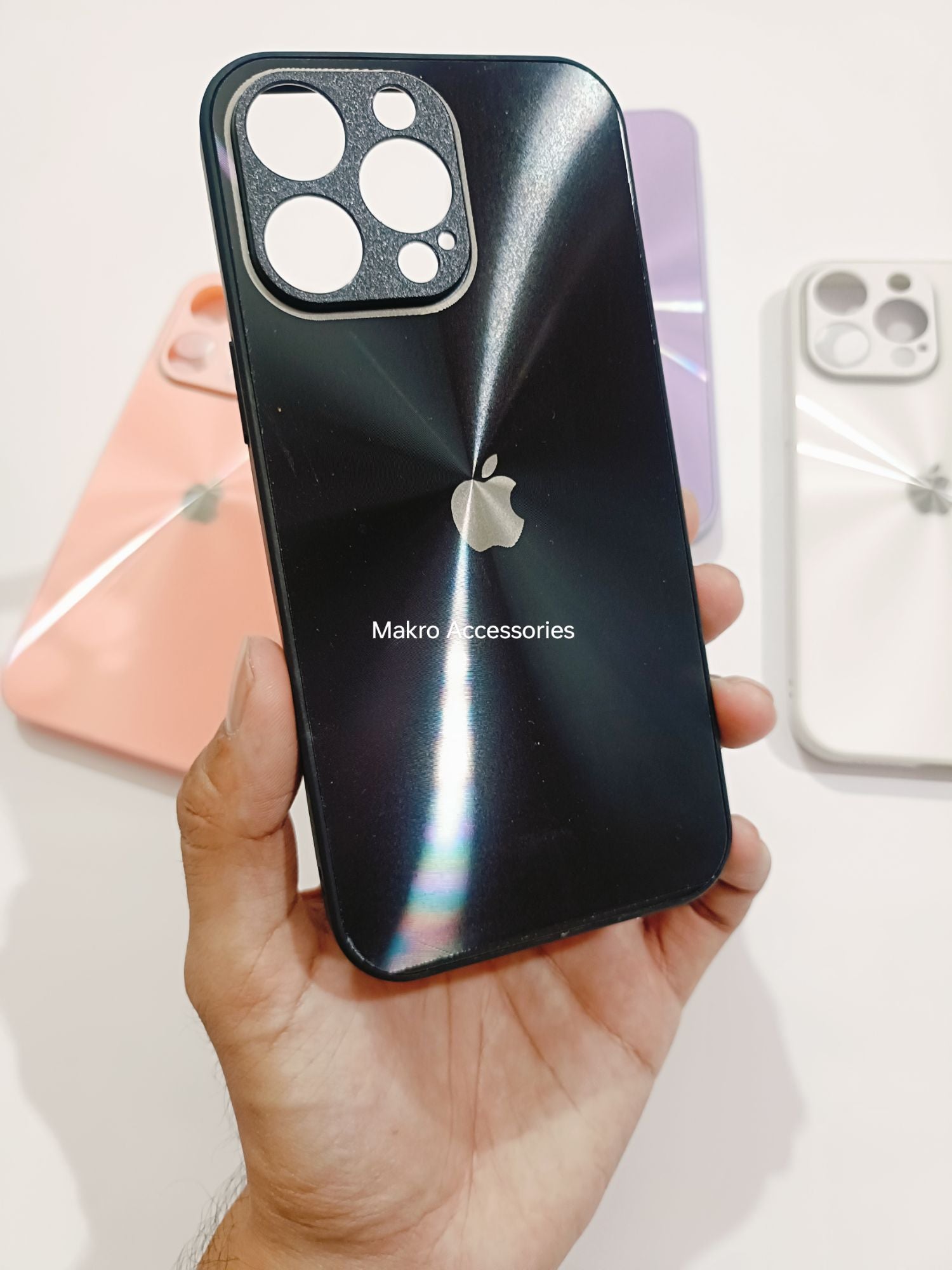 iPhone 14 Pro Max 6.7" PC CD Pattern Reflective Soft Edges Back cover