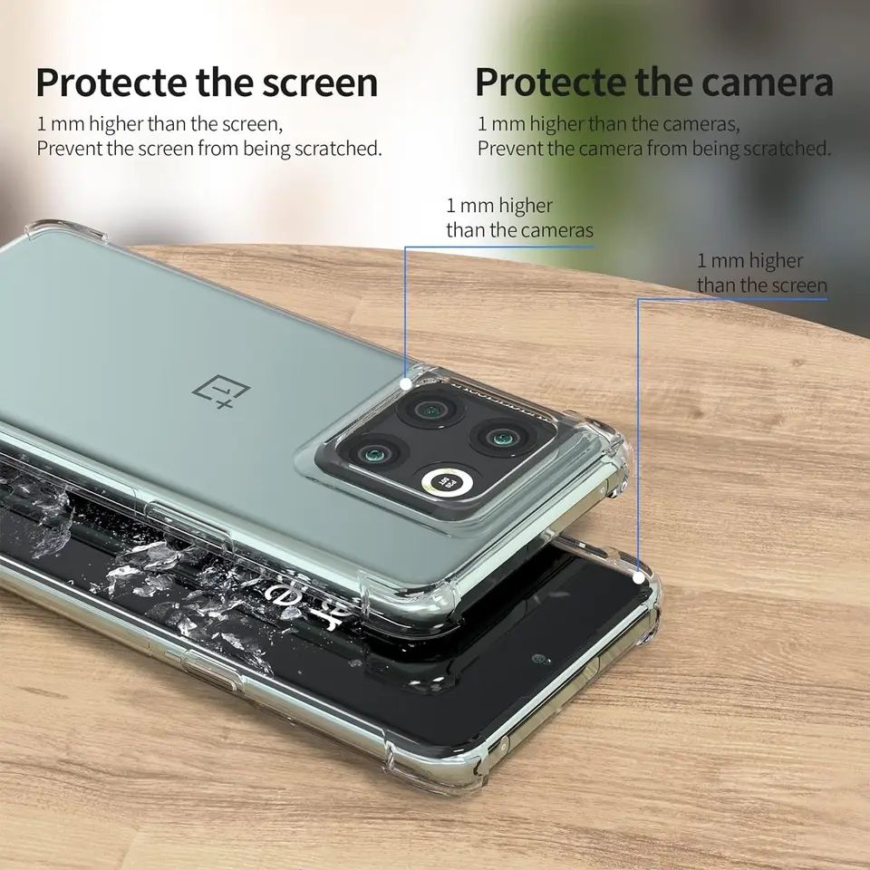One Plus 10 Pro Soft TPU Clear Corner Protection Back Cover