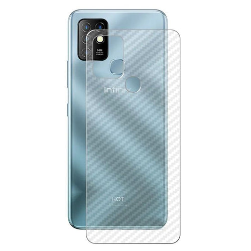 Infinix Hot 12 Play Carbon Fiber Pattern Transparent Back Protective Sheet