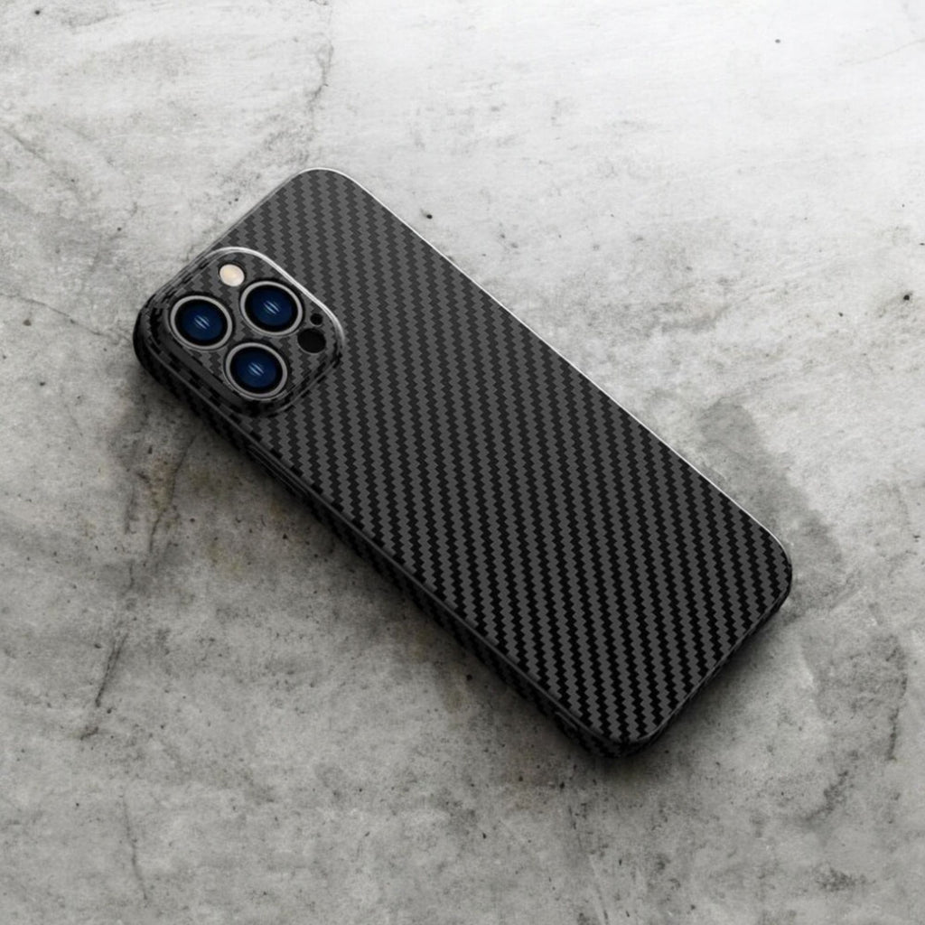 iPhone 15 Pro Max Carbon Fiber Texture Full Body Skin Wrap