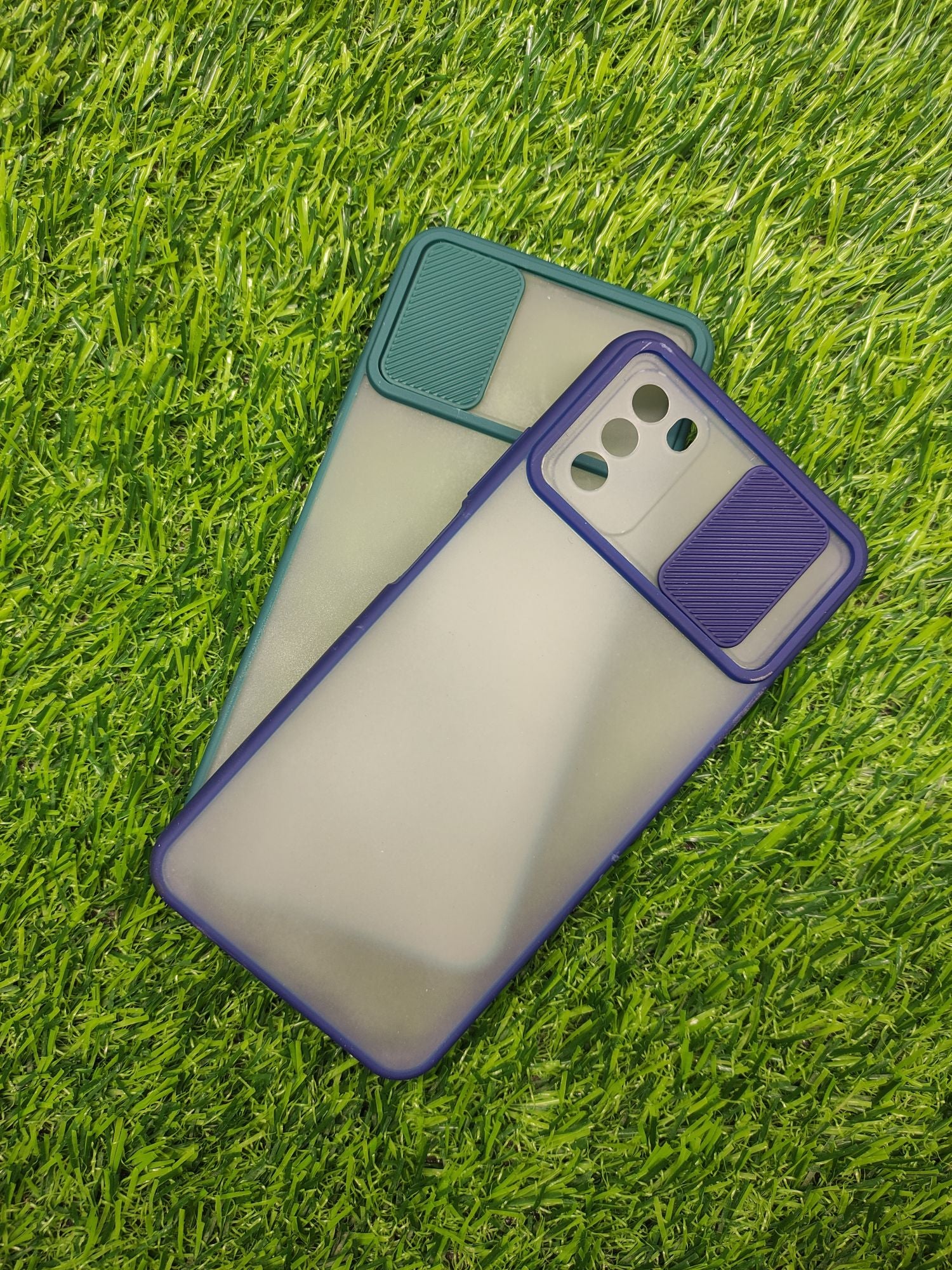 Poco M3 Matt Translucent Camera Slider Back cover