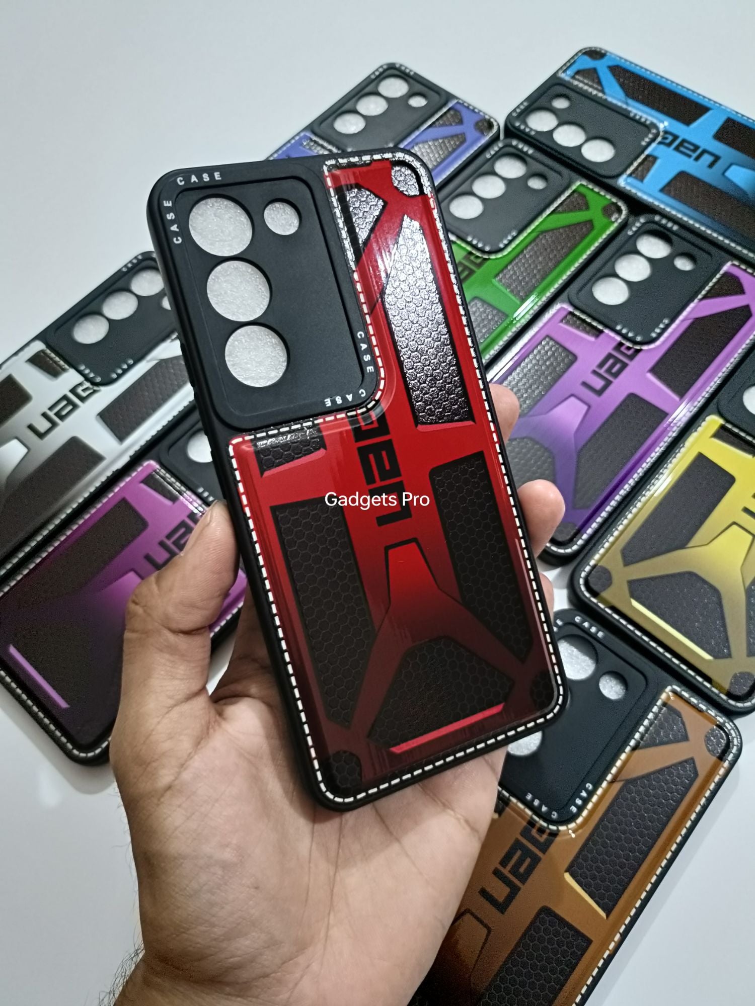 Vivo Y100 Soft Silicone Camera Protection UAG Printed Back cover