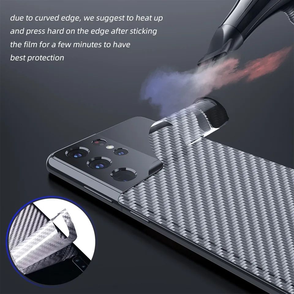 Samsung Note 20 Ultra Carbon Fiber Pattern Transparent Back Sheet