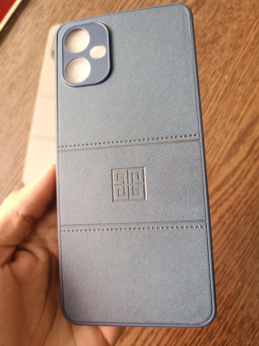 Samsung Galaxy A06 PU Leather Design Camera Protection Back Cover