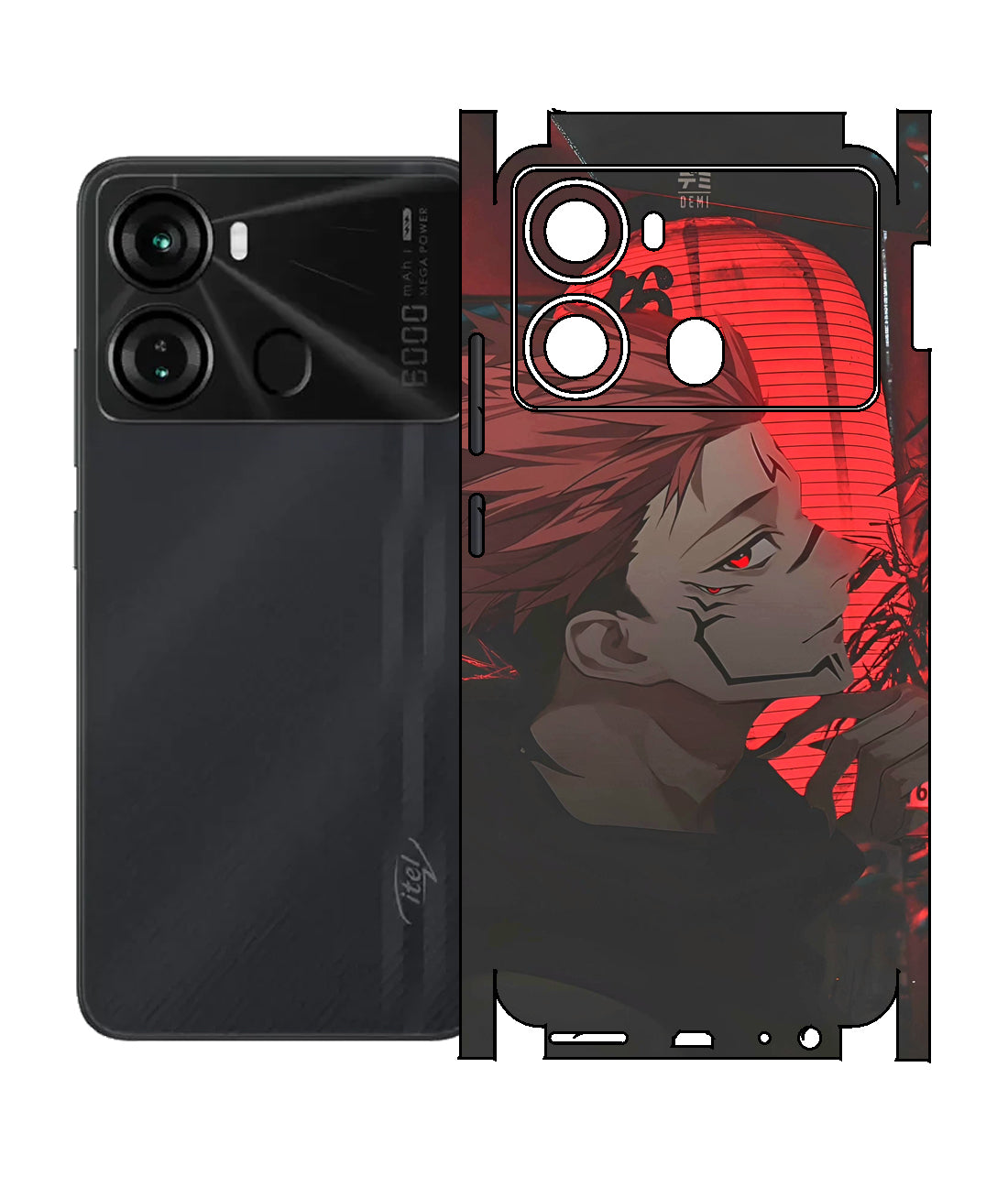 Itel P40 Print Back Full Body Skin Wrap
