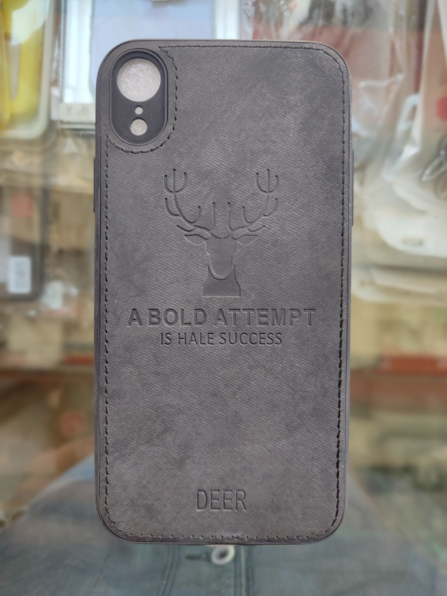 iPhone XR Soft Deer Fabric Cloth back cover