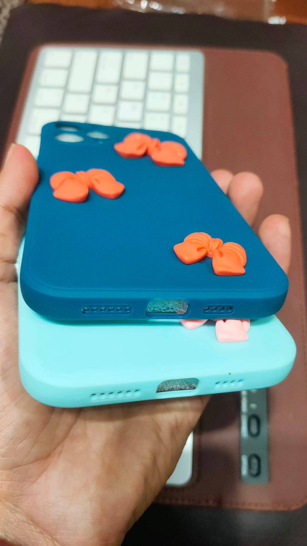 iPhone 12 Pro Max 6.7 Liquid Silicone Soft 3D Fancy Back Cover