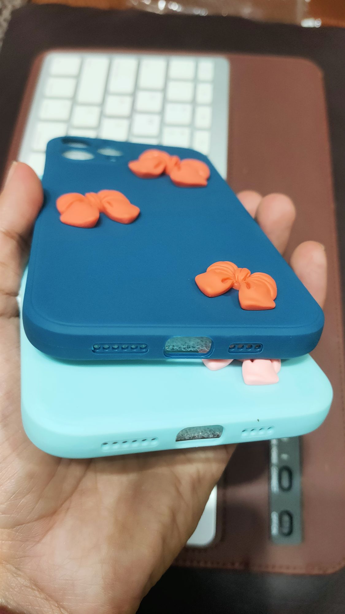 iPhone 12 Pro Max 6.7 Liquid Silicone Soft 3D Fancy Back Cover