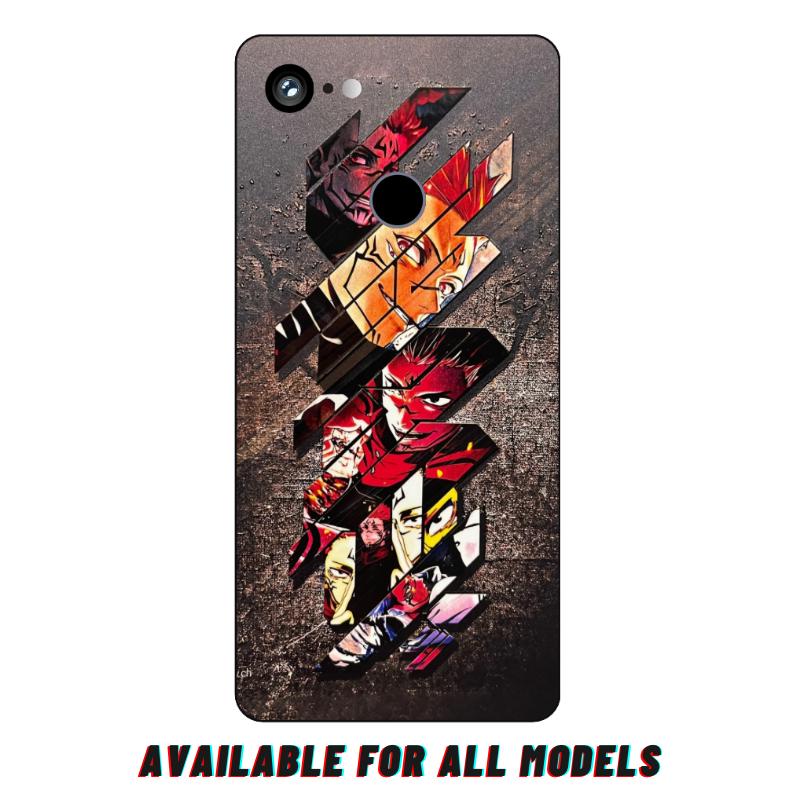 Google Pixel 3 XL Anime Character 3D Emboss Full Skin Wrap