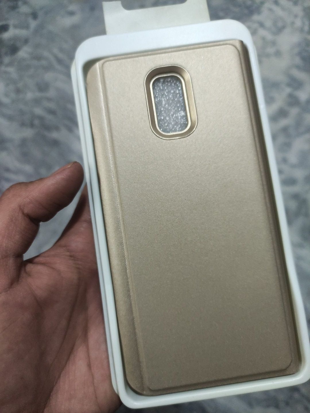 Samsung Galaxy C8 Clear View Standing Flip cover