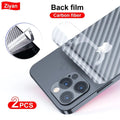 iPhone 14 Pro Max Carbon Fiber 3D Pattern Transparent Protective Back Sheet