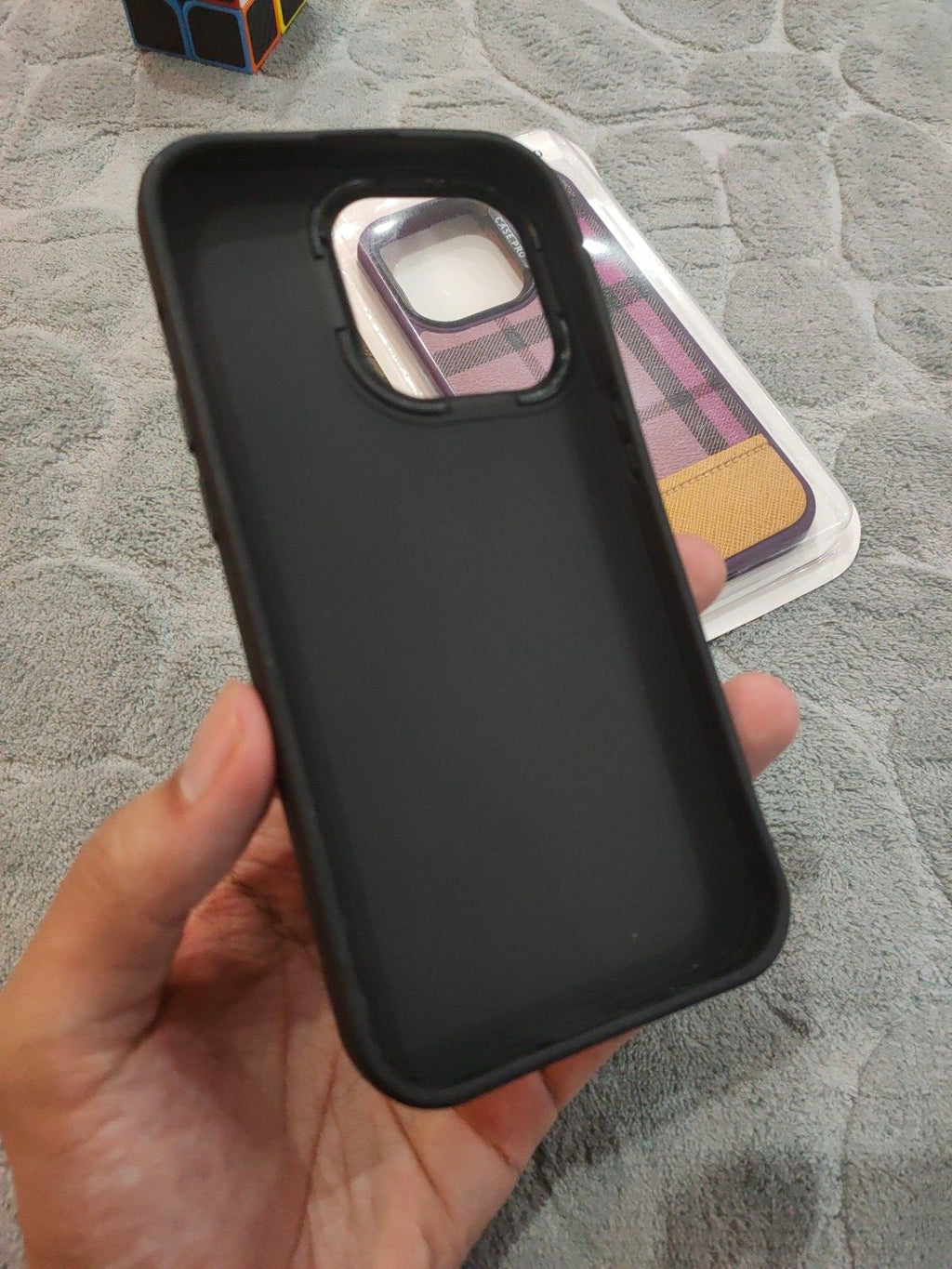 CASEPRO iPhone 14 Pro PU Dual Tone Leather Back Case