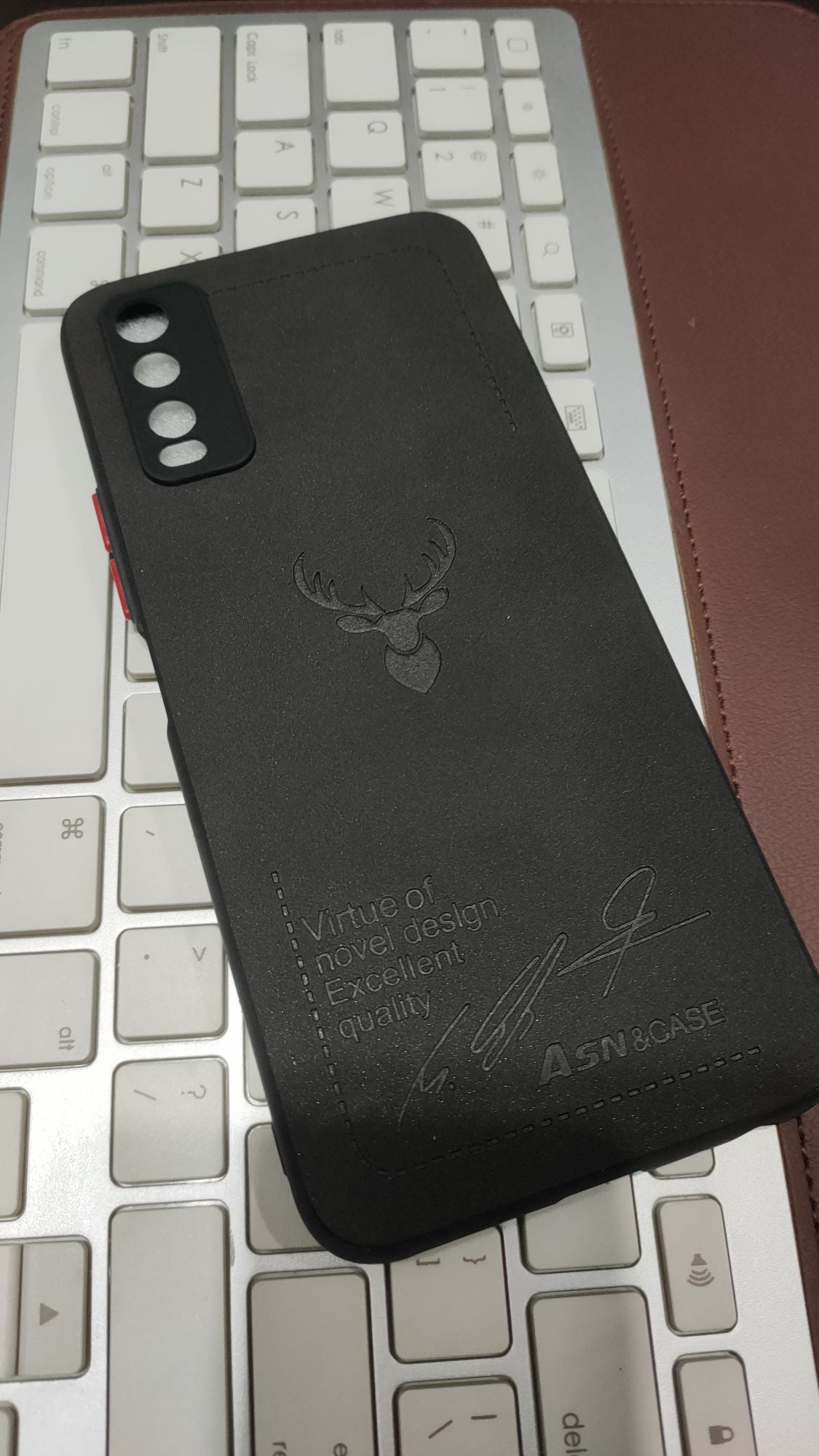 Vivo_Y20 Premium Quality Camera Protection Leather Fabric Back Cover