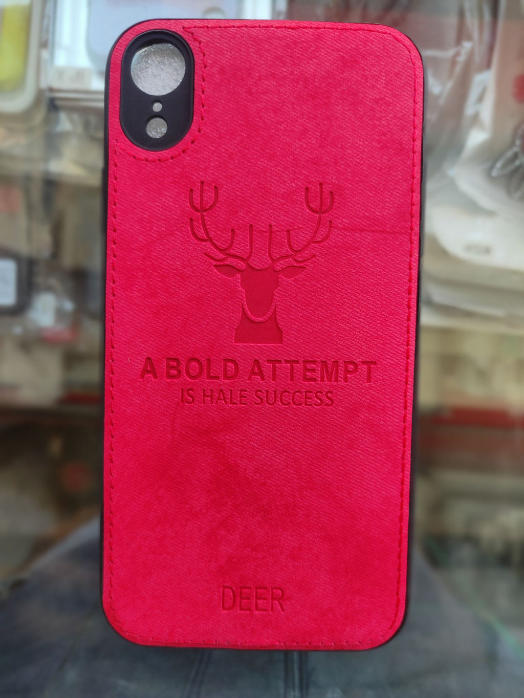 iPhone XR Soft Deer Fabric Cloth back cover