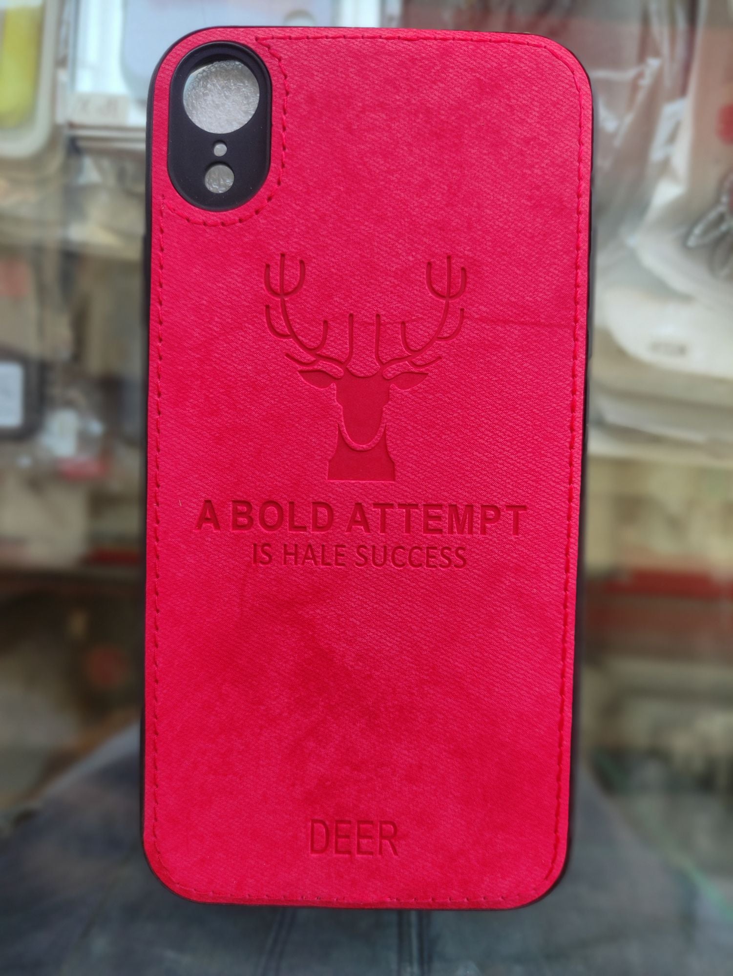 iPhone XR Soft Deer Fabric Cloth back cover