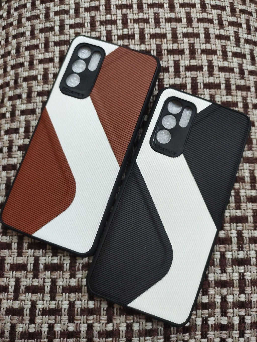 Oppo Reno 6 4G Soft Silicone Fabrics Stripe Design Back Cover