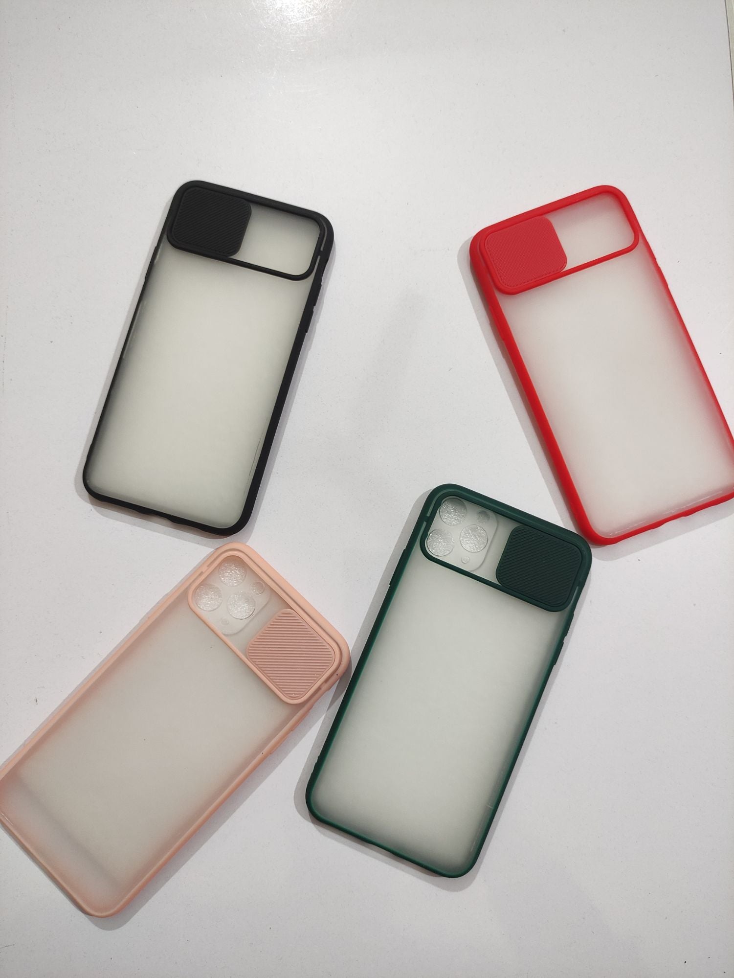 iPhone 11 Pro Max Matt Translucent Camera Slider Back Cover