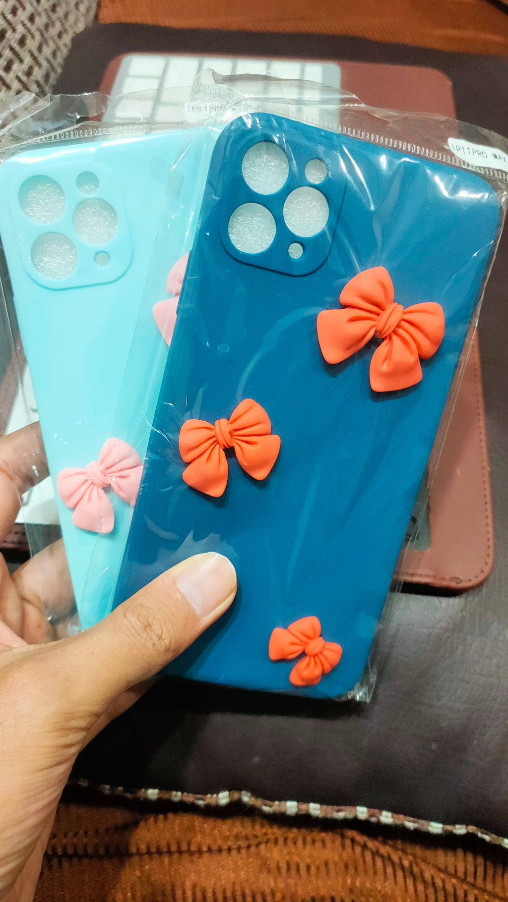 iPhone 11 Pro Max 6.5 Liquid Silicone Soft 3D Fancy Back Cover
