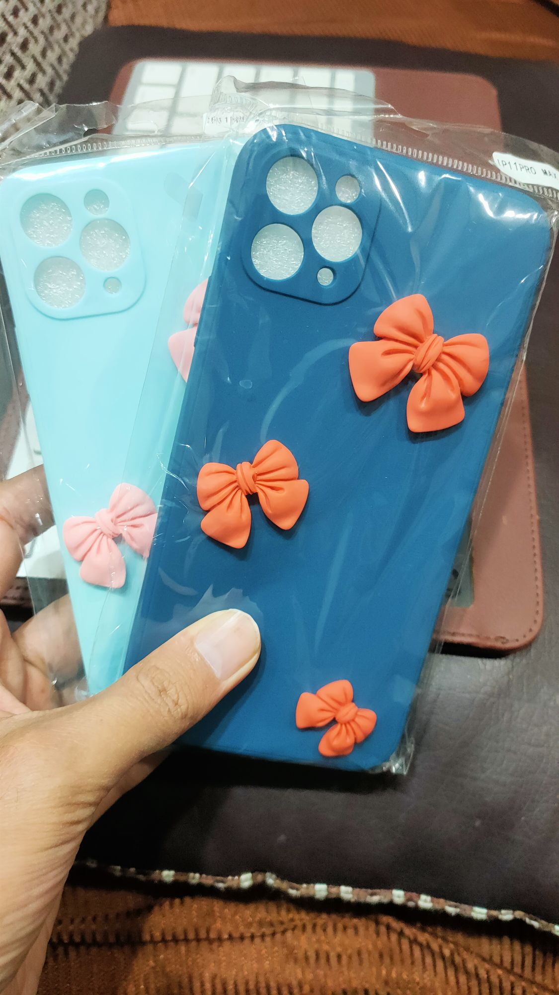 iPhone 11 Pro Max 6.5 Liquid Silicone Soft 3D Fancy Back Cover