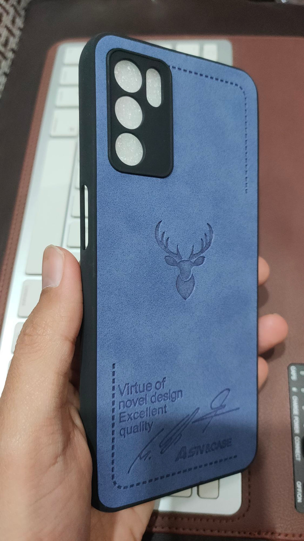 Oppo A16 Cover Premium Quality Camera Protection PU Leather Back Case