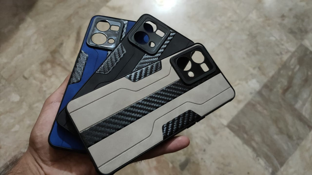Oppo F21 Pro 4G Carbon Fiber Design PU Soft Back Cover