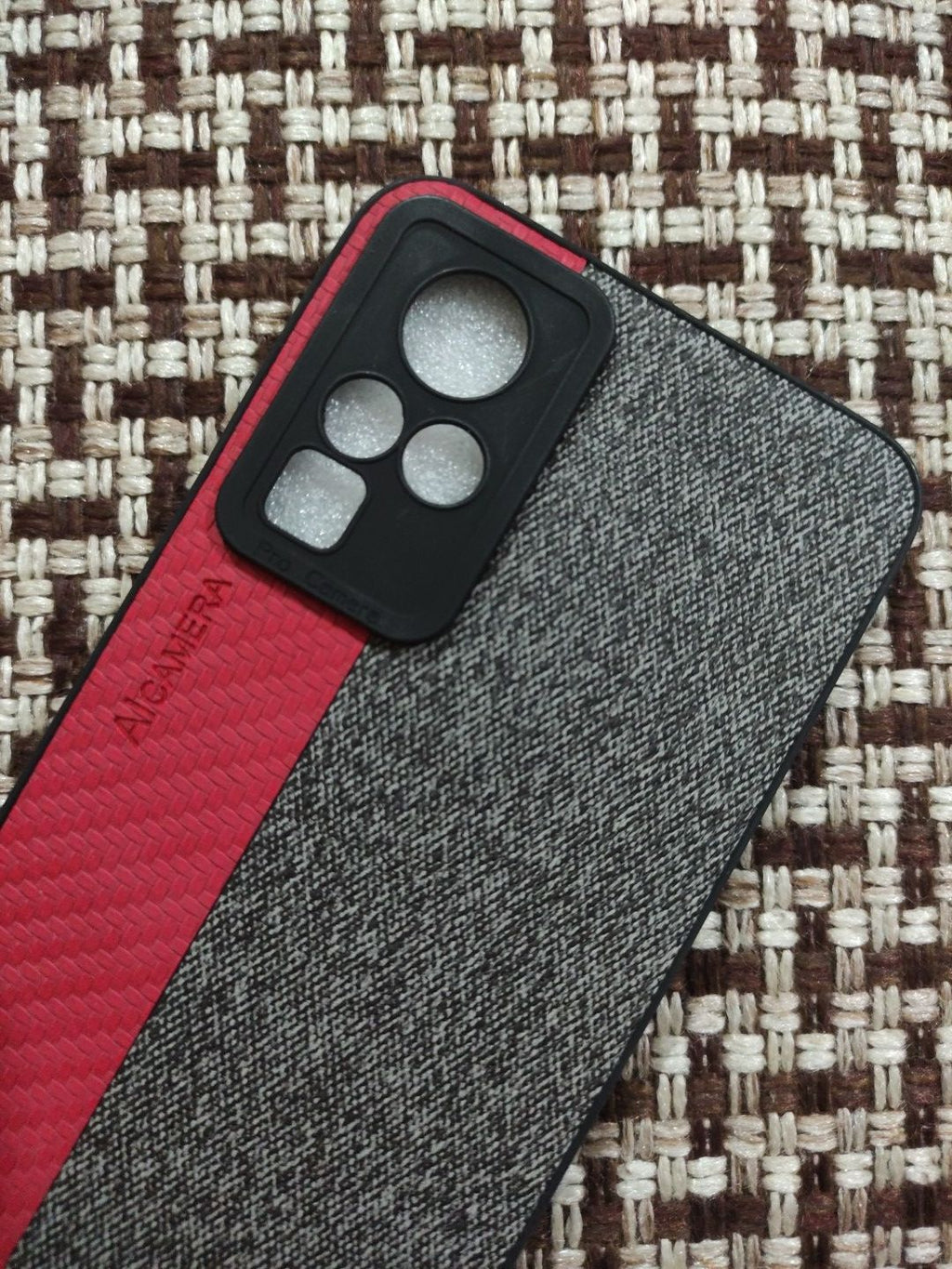 Infinix Zero X Neo Soft Silicone Fabrics Stripe Design Back Cover
