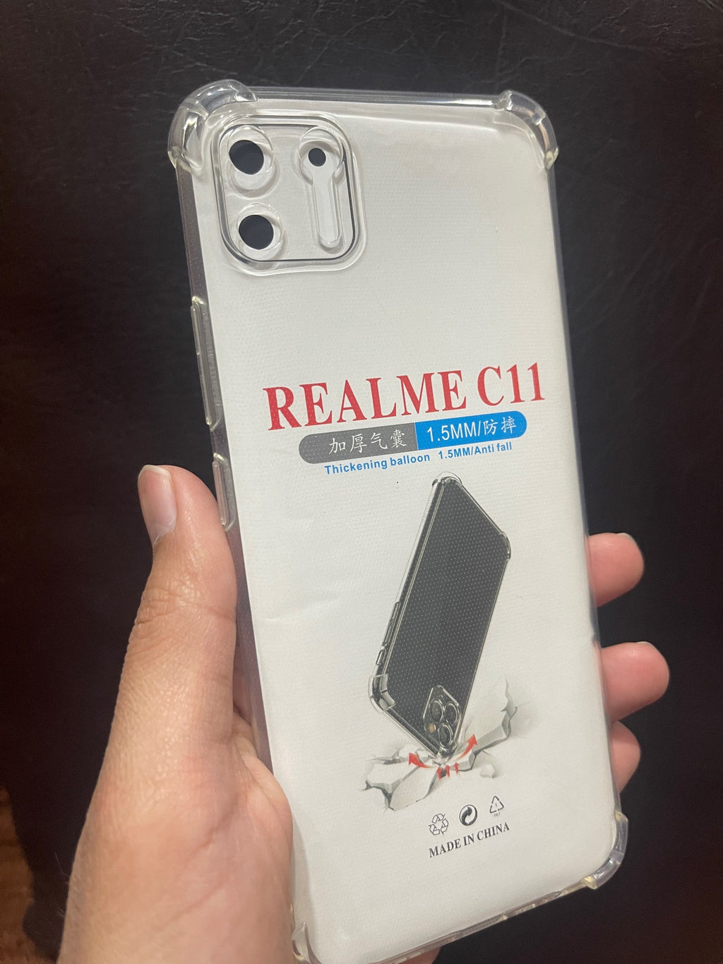 Realme_C11 Cover Shockproof Transparent Airbag Corner Case