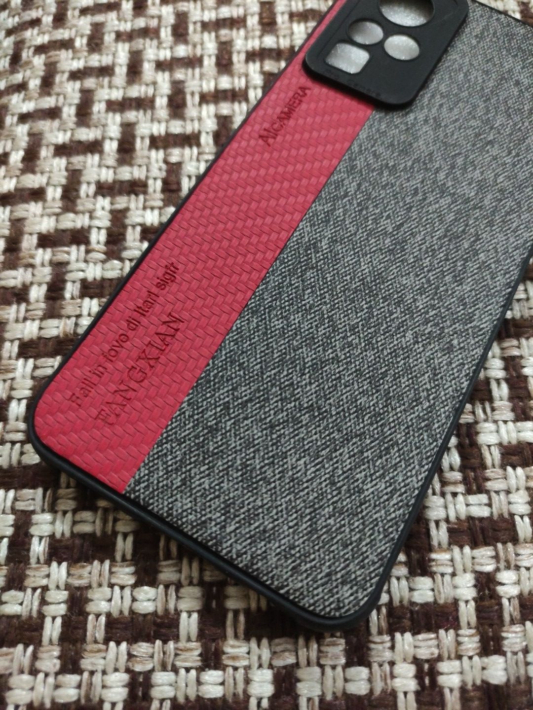 Infinix Zero X Neo Soft Silicone Fabrics Stripe Design Back Cover