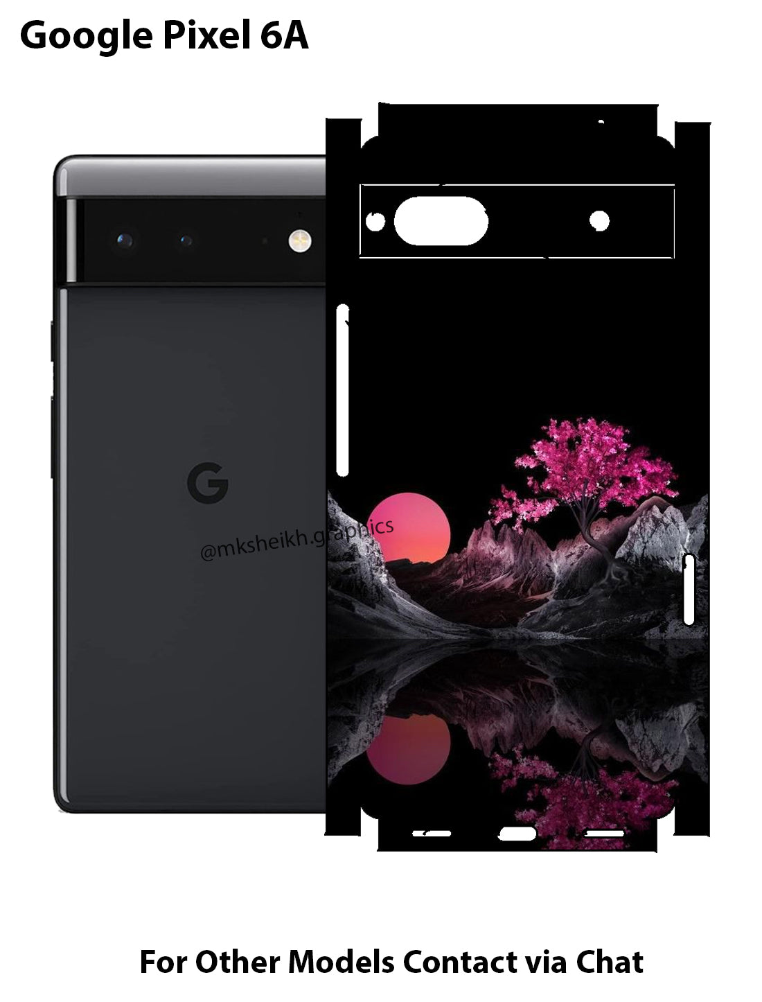 Google Pixel 6A Print Back Full Body Skin Wrap