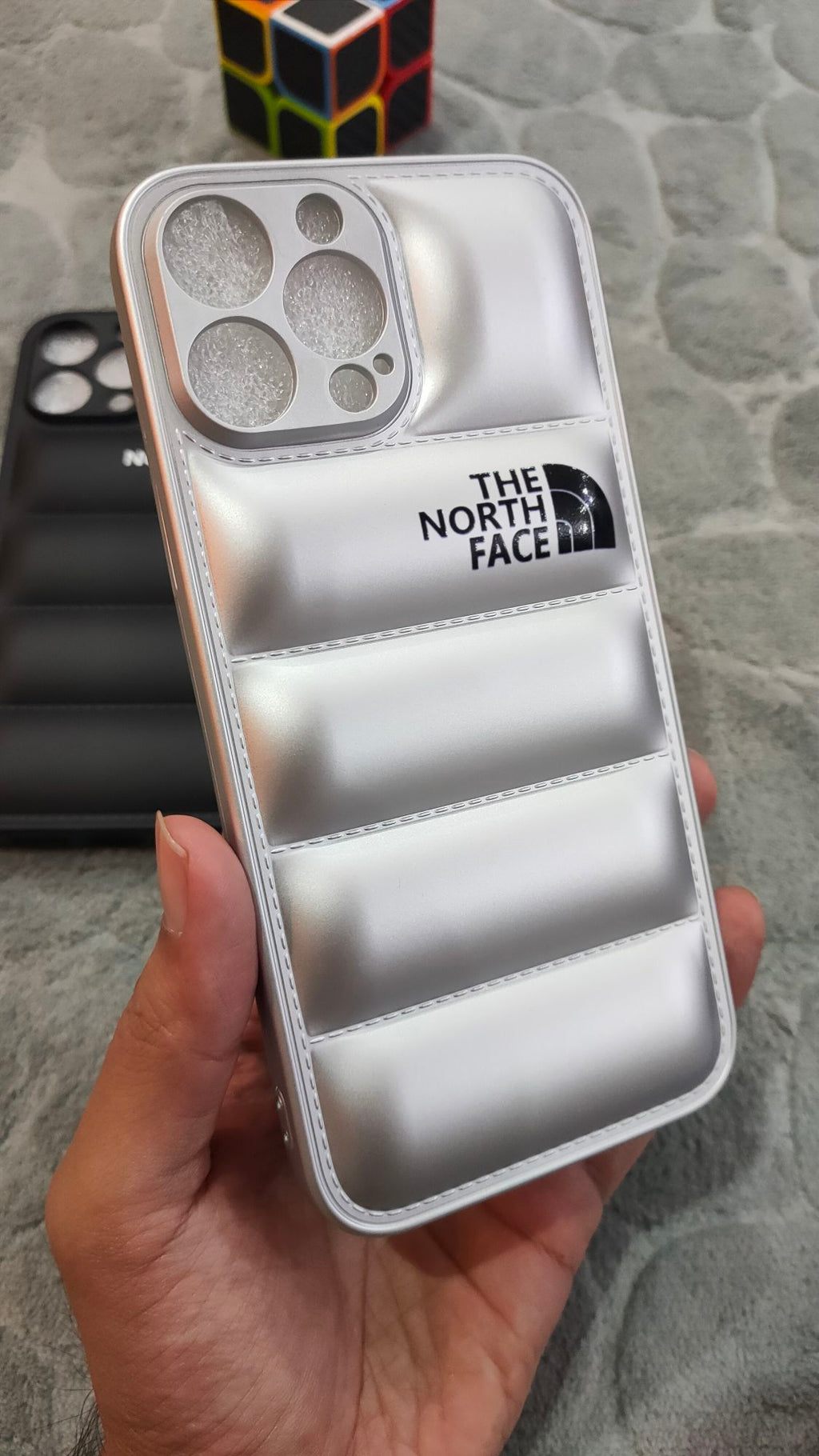 iPhone 13 Pro Max North Face Puffer Soft Silicone Case