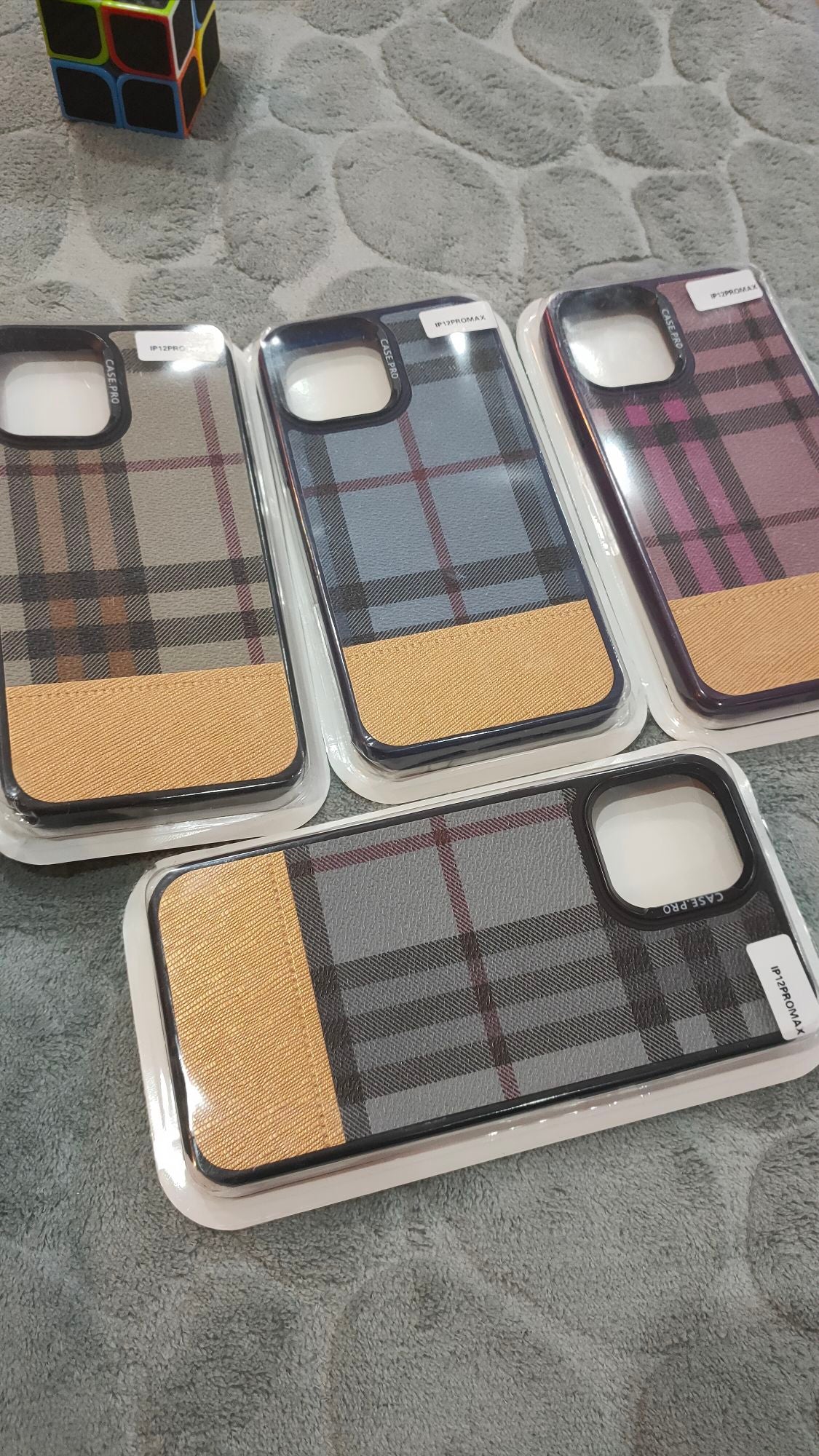 CASEPRO iPhone 12 Pro Max 6.7 PU Dual Tone Leather Back Case