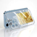 iPhone 14 Pro Max Soft TPU Clear Card Holder Camera Protection Back cover