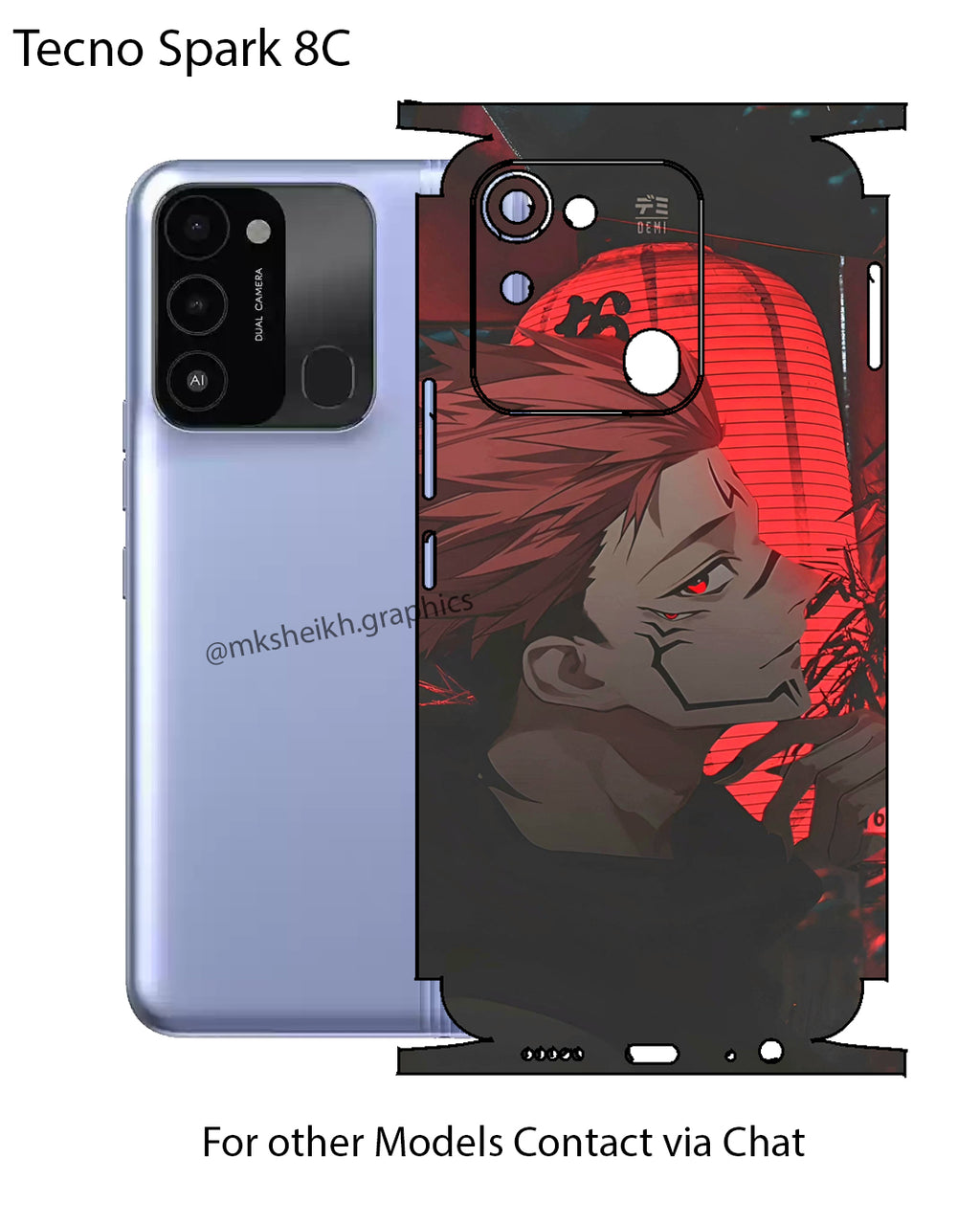 Tecno Spark 8c Full Body Skin Wrap