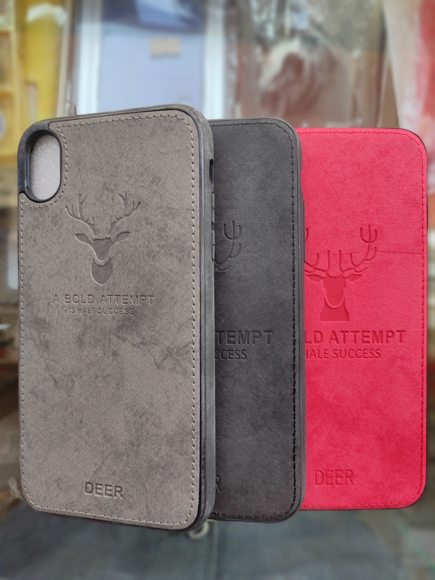 iPhone XR Soft Deer Fabric Cloth back cover