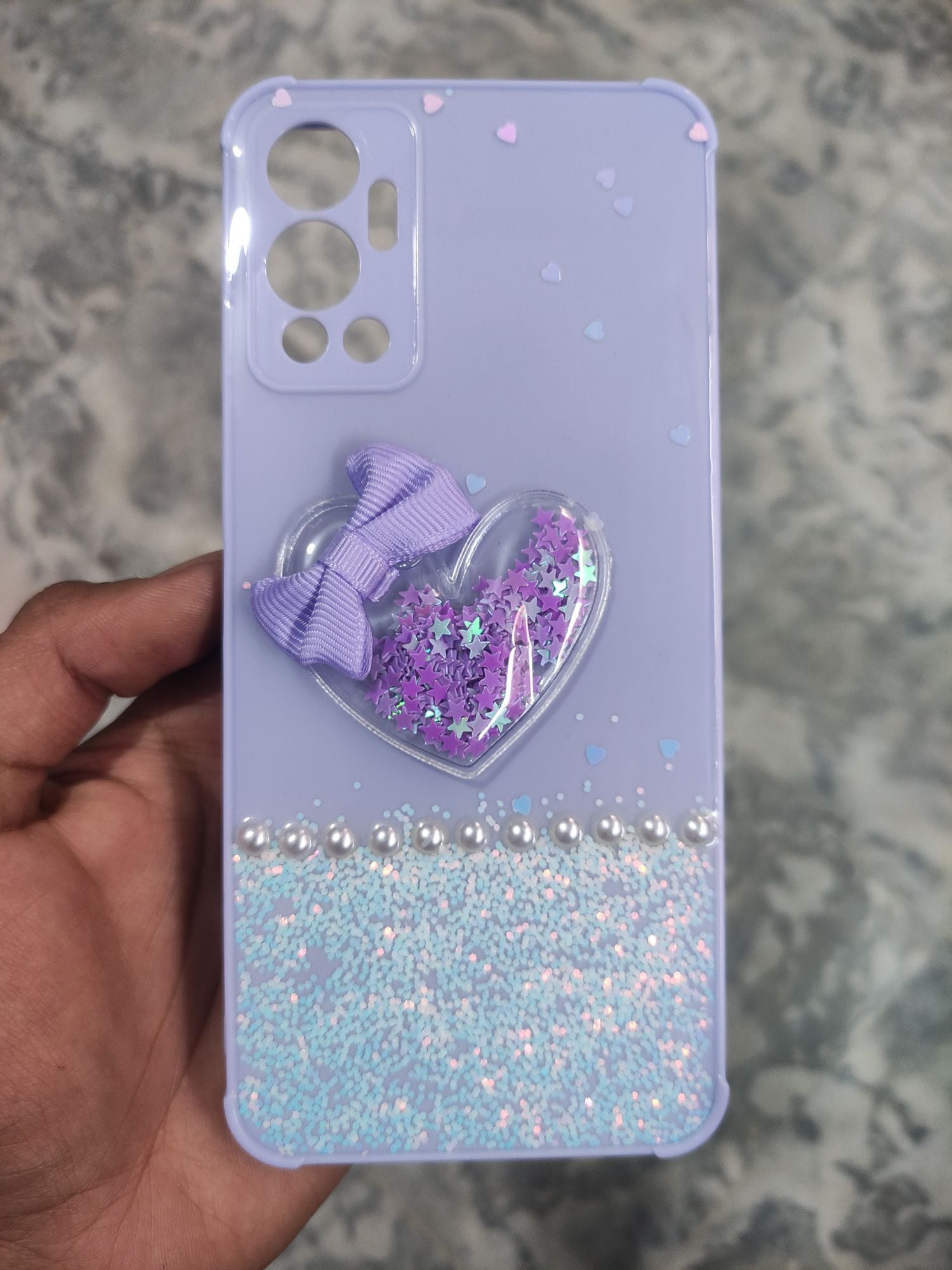 infinix hot12 fancy glitter case