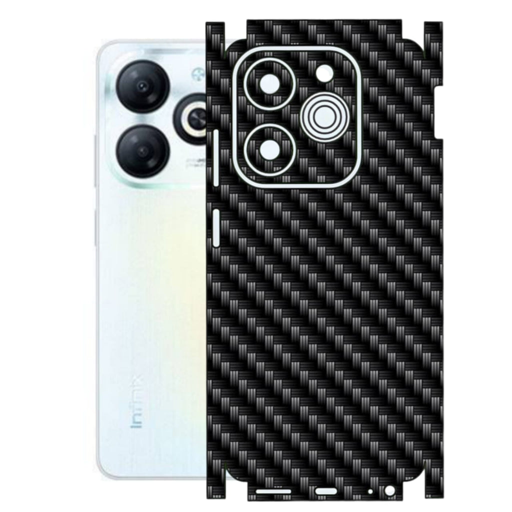 Infinix Smart 8 Carbon Fibre Texture Full Body Skin Wrap