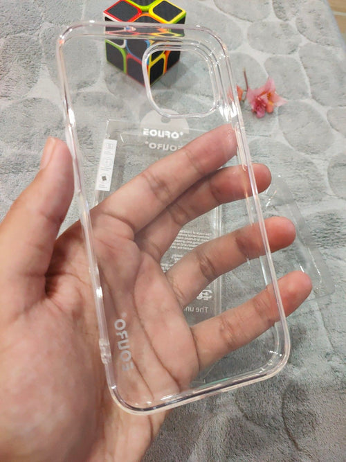 EOURO iPhone 15 6.1 Max Clear Camera Protection Silicone Case