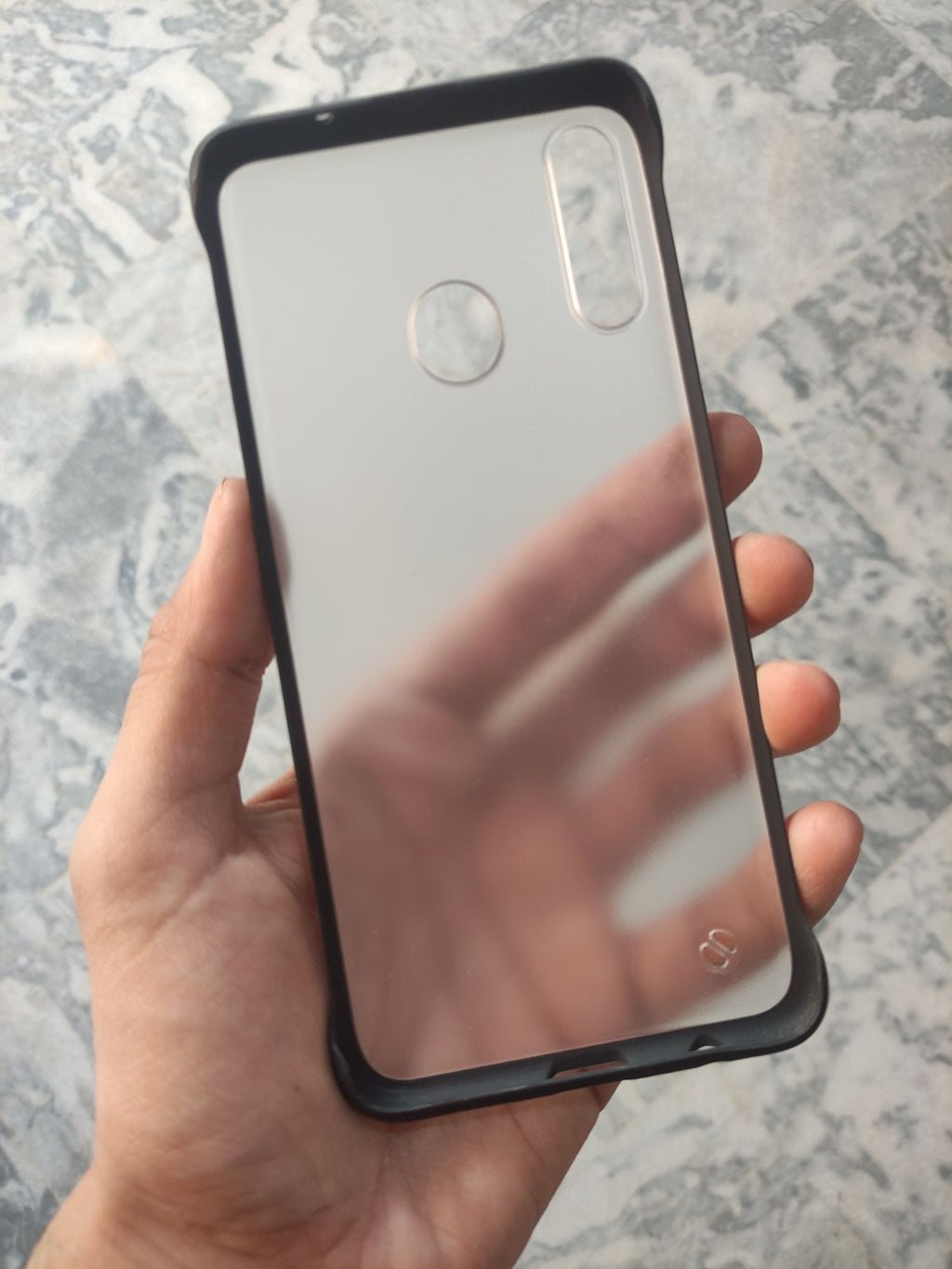 Samsung Galaxy A20/A20S Transparent Matt Frameless Back Cover
