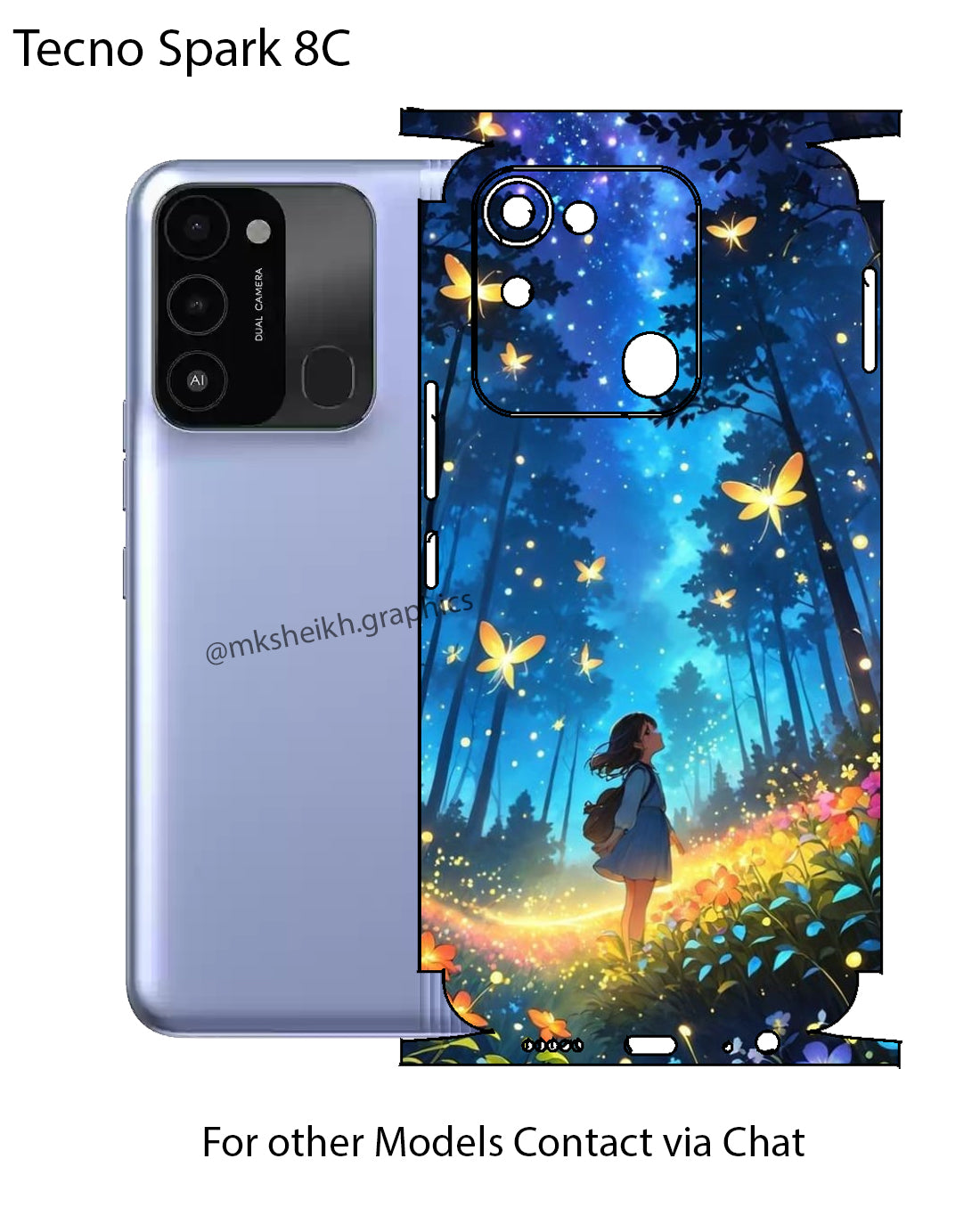 Tecno Spark 8c Full Body Skin Wrap