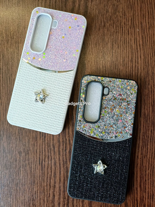 Infinix Hot 50 Pro Fancy Soft Silicone Glitter Star Back Cover