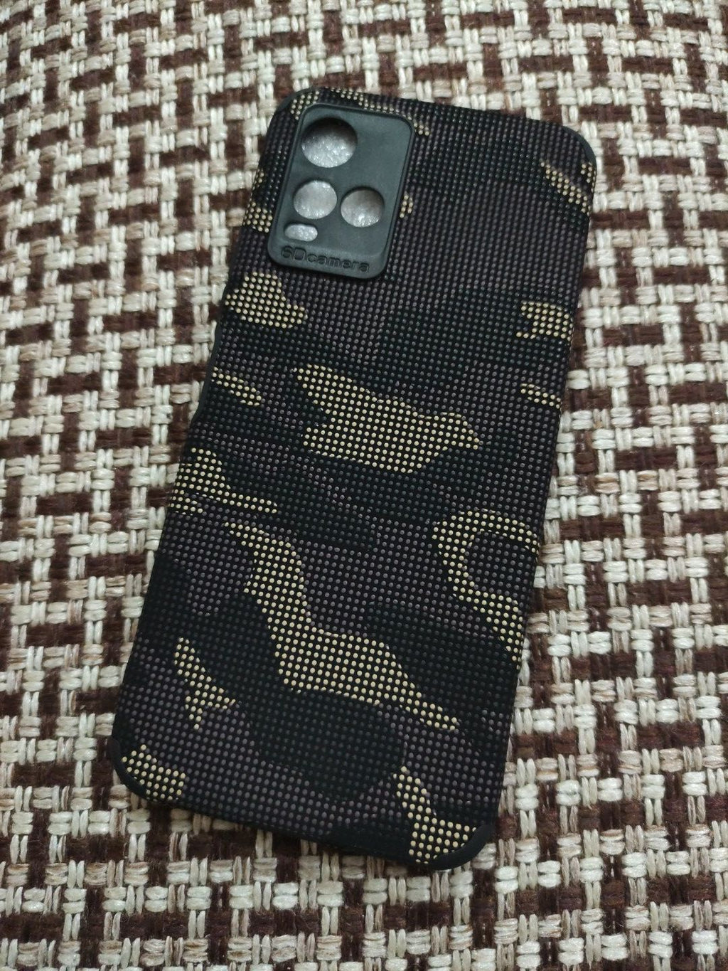 Vivo Y33S/Y21 Soft Silicone Camera Protection Textured Design Back Cover
