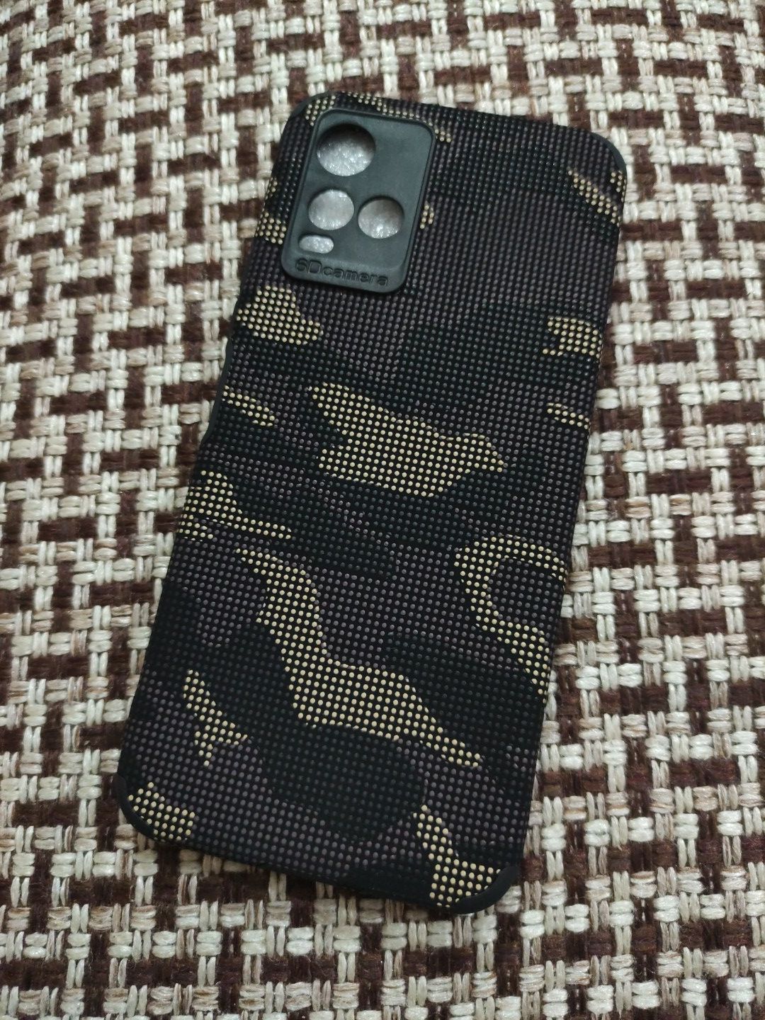 Vivo Y33S/Y21 Soft Silicone Camera Protection Textured Design Back Cover