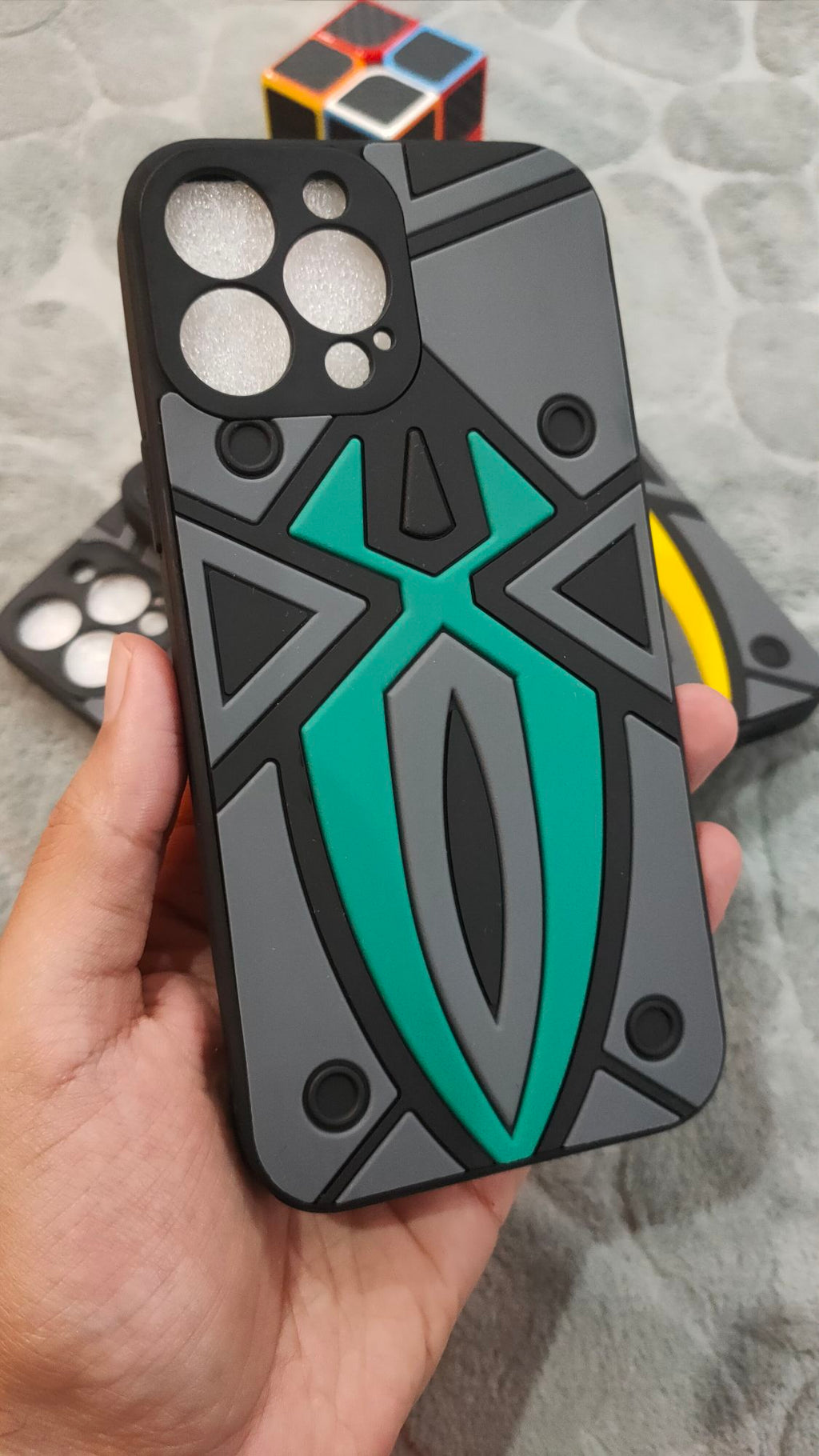 iPhone 13 Pro Max Shockproof Spider Design Rugged Back Case