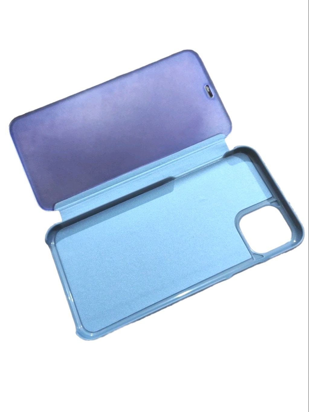 iPhone 11 Pro Max 6.5" PC Clear View Standing Flip Cover